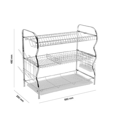 Secaplatos 3 Niveles Cromo XL 2.0 Simple Cook