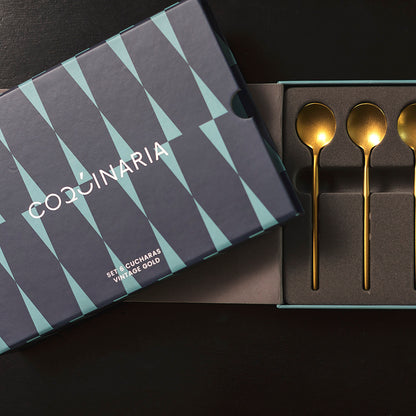 Set 6 Cucharas Vintage Gold Coquinaria
