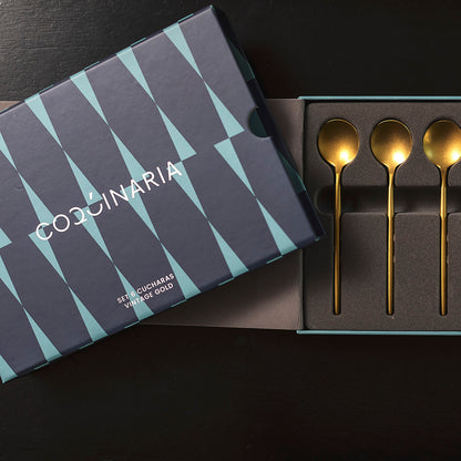 Set 6 Cucharas Vintage Gold Coquinaria