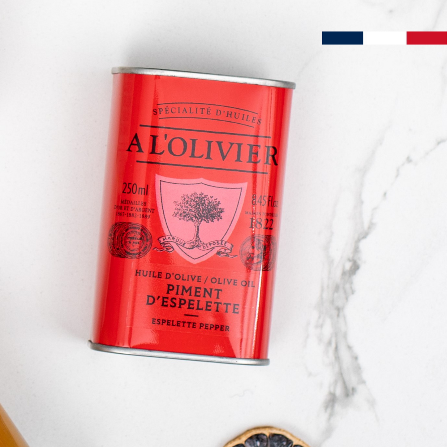 Aceite de Oliva Extra Virgen con Pimiento de Espelette 250 ml Al 'Olivier