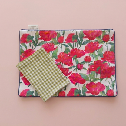 Set 4 Individuales Reversibles Fleurs Coquinaria by Fran alcalde