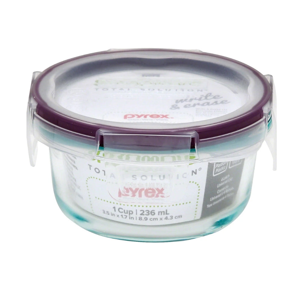 Contenedor Circular De Vidrio 236 Ml SnapWare2#Sin color