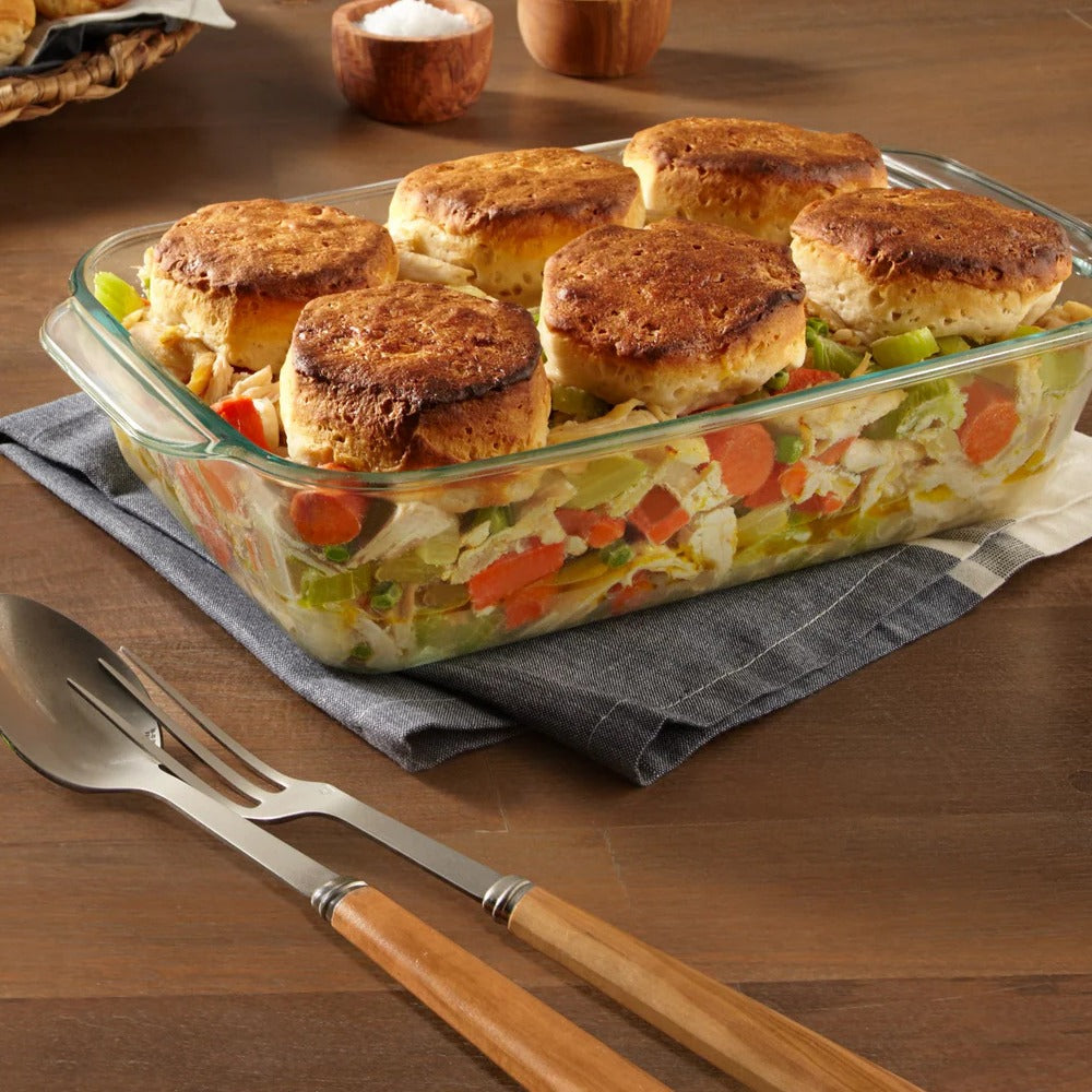 Fuente De Vidrio Rectangular 3 Lts Pyrex1#Sin color