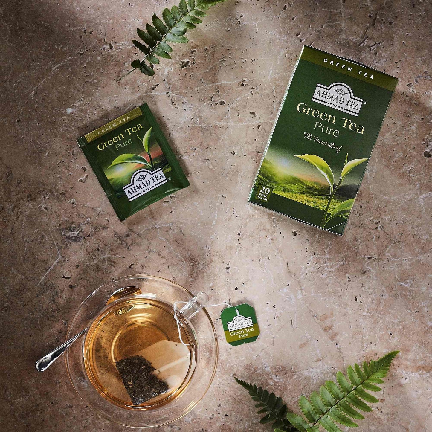 Té Verde Green Tea Pure 6 Cajas De 10 Sachets1#Verde