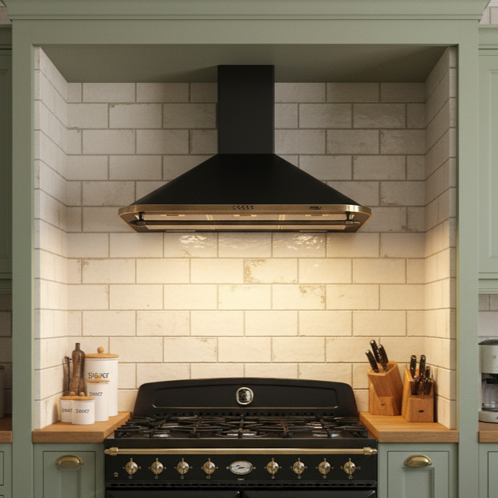 Campana de Pared Vintage 90 cm 700 m3/h FDV