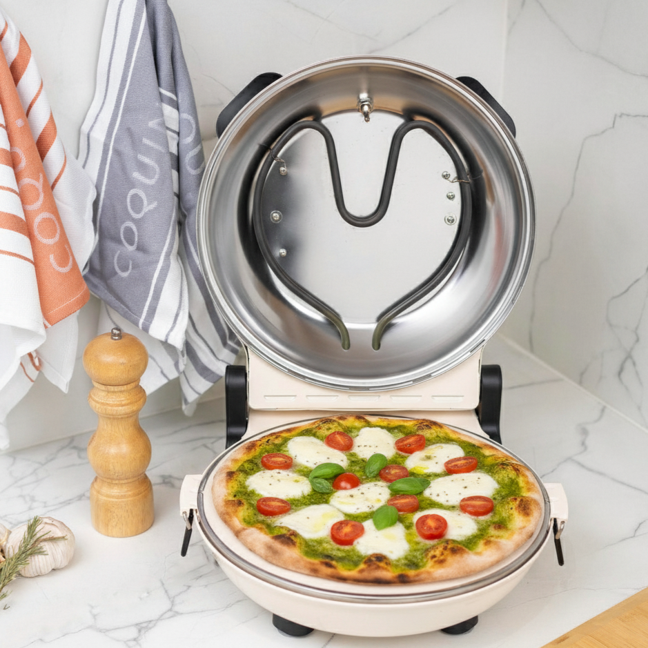 Horno Eléctrico para Pizza Control Dual de Temperatura Nápoles FDV