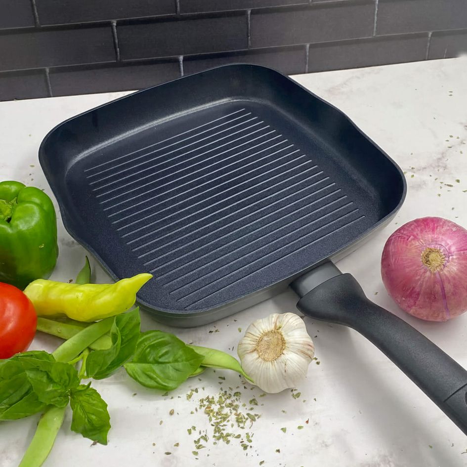 Sartén Plancha Grill Aluminio Forjado Kingsway 27,9 cm Oster1#Gris