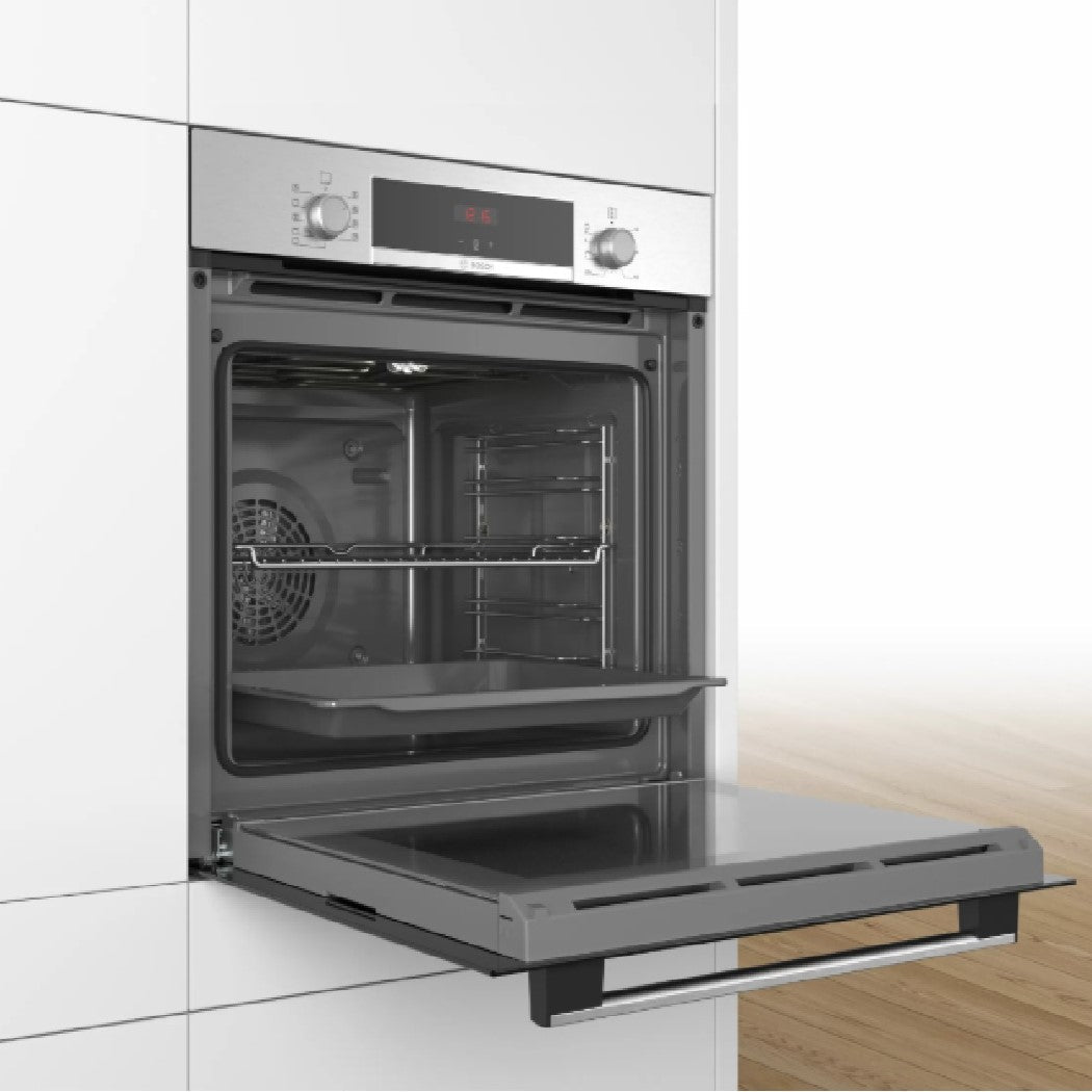 Horno Multifunción 3D HotAir 60cm Acero Inoxidable Serie 4 Bosch1#Negro