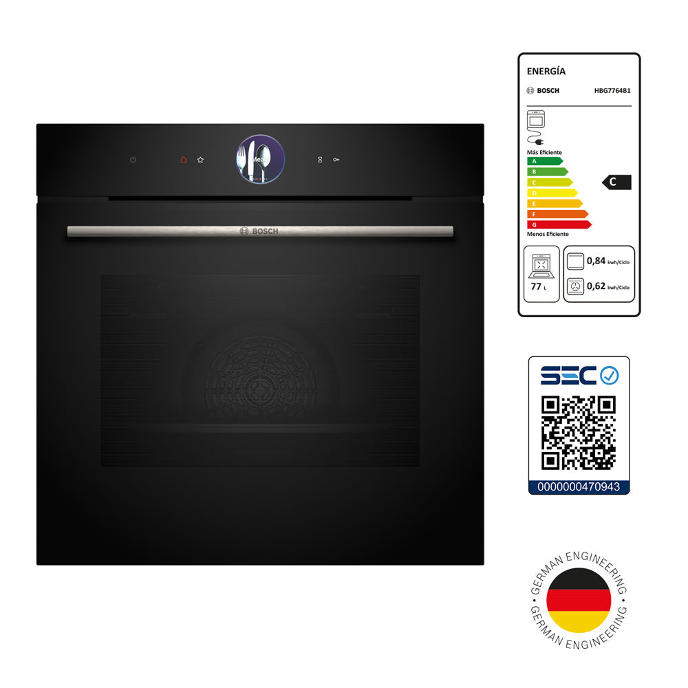 Horno Serie 8 Horno 60 x 60 cm HBG7764B11#Negro