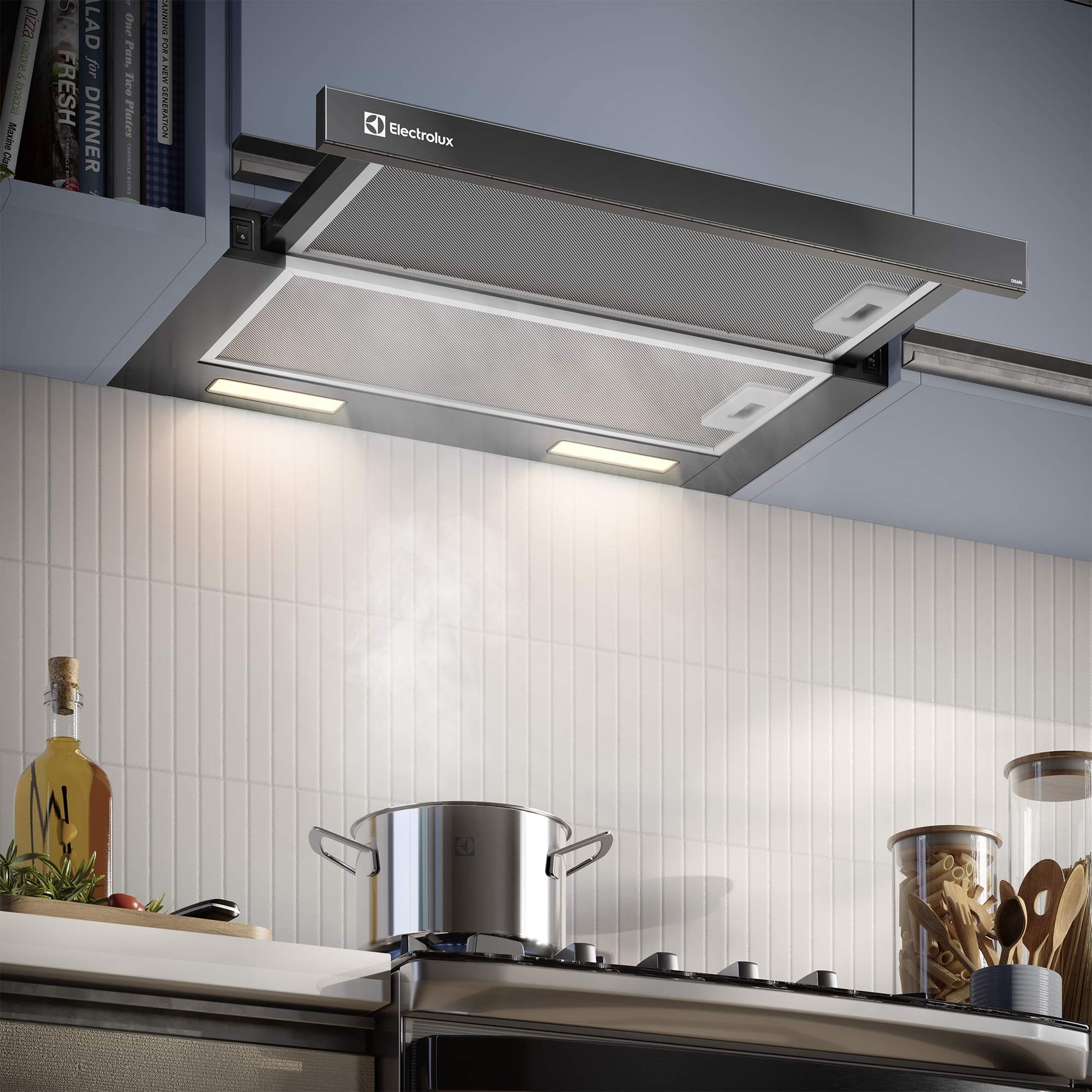 Campana de Cocina Extractora Retráctil 60cm DE6RI Electrolux1#Negro