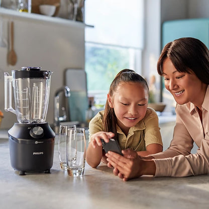 Licuadora Hr2291/41 Jarra De Vidrio 2L Serie 3000 Philips7#Negro