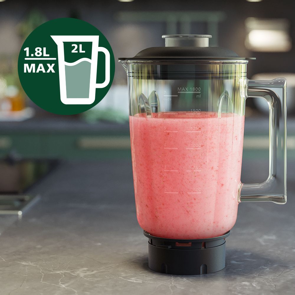 Licuadora de Alta Velocidad Jarra Vidrio Series 7000 1.8 Lts Philips5#Plateado