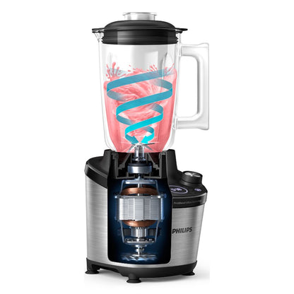 Licuadora de Alta Velocidad Jarra Vidrio Series 7000 1.8 Lts Philips8#Plateado