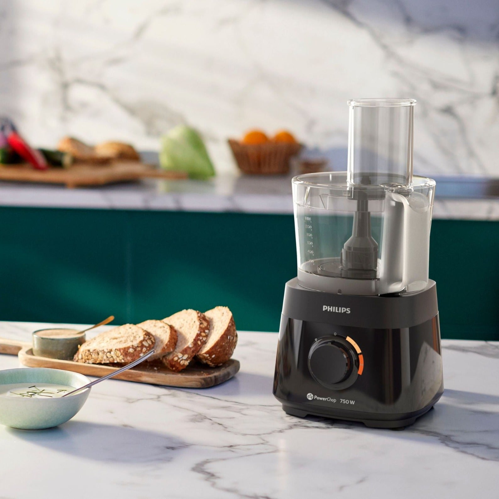 Procesador De Alimentos Con Licuadora Serie 5000 Philips2#Negro