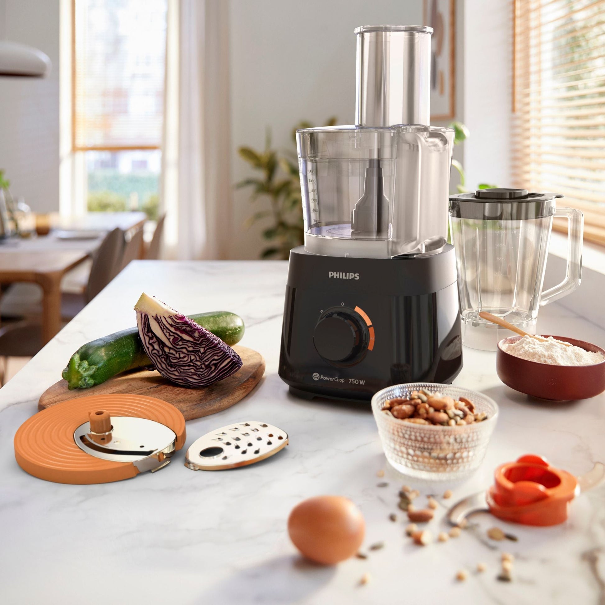 Procesador De Alimentos Con Licuadora Serie 5000 Philips1#Negro