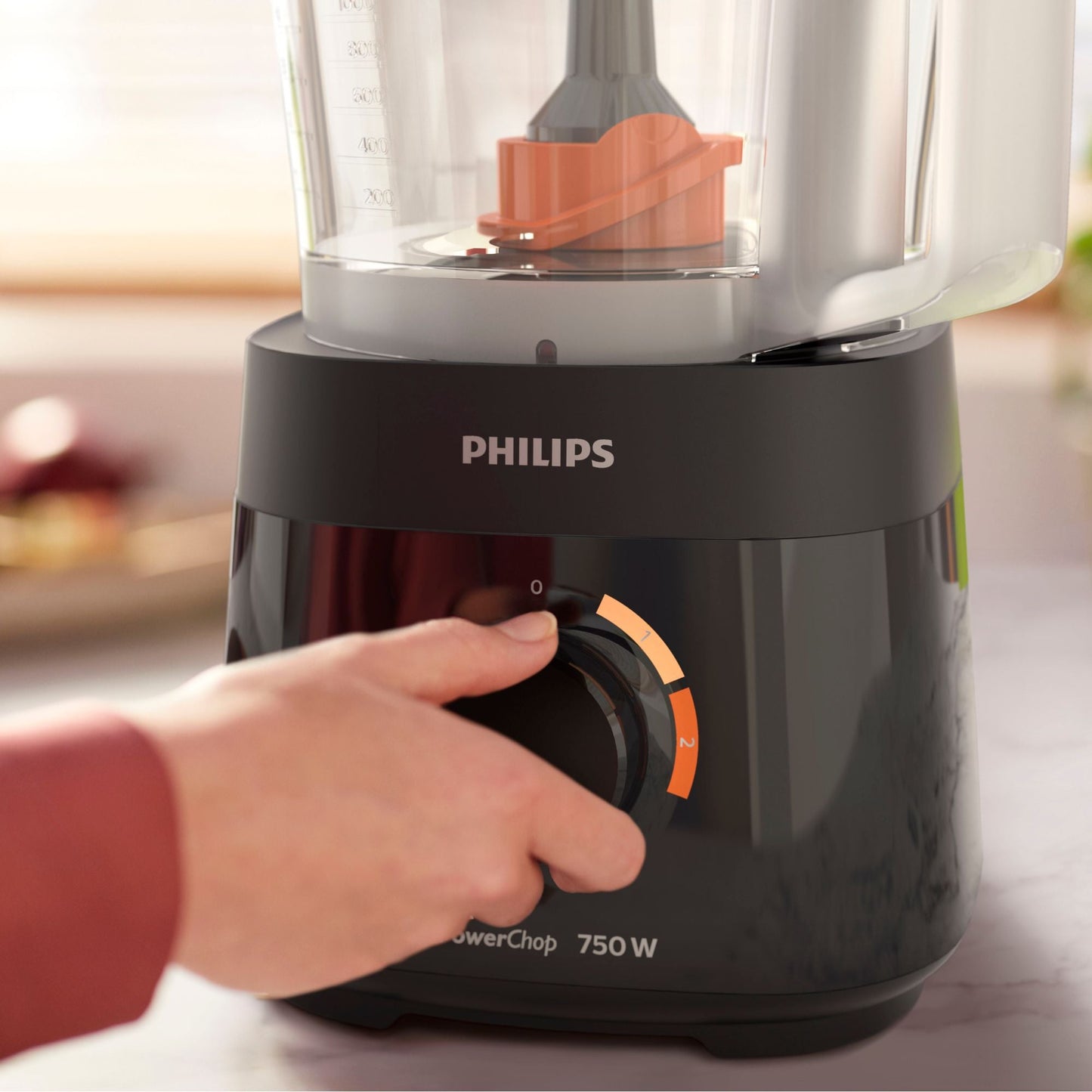 Procesador De Alimentos Con Licuadora Serie 5000 Philips4#Negro