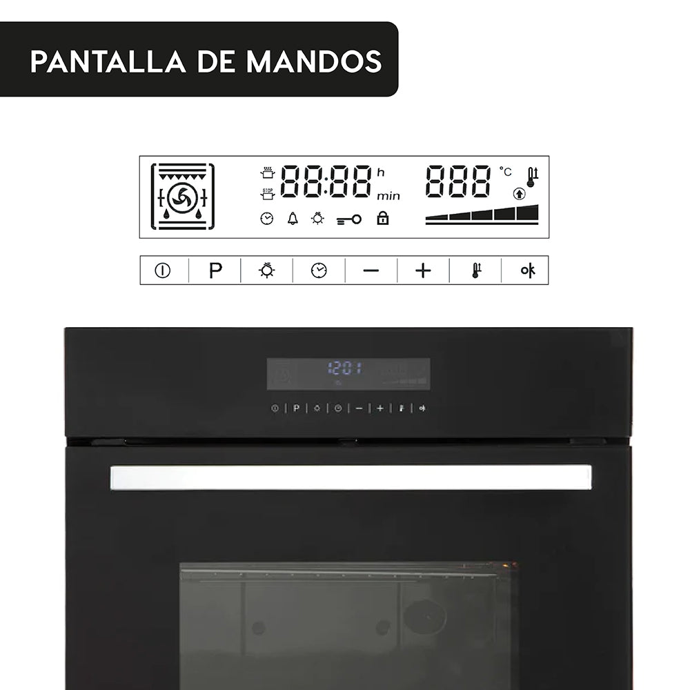 Horno Empotrado Elegance Touch con Grill 58 Lts FDV-Kitchen Center