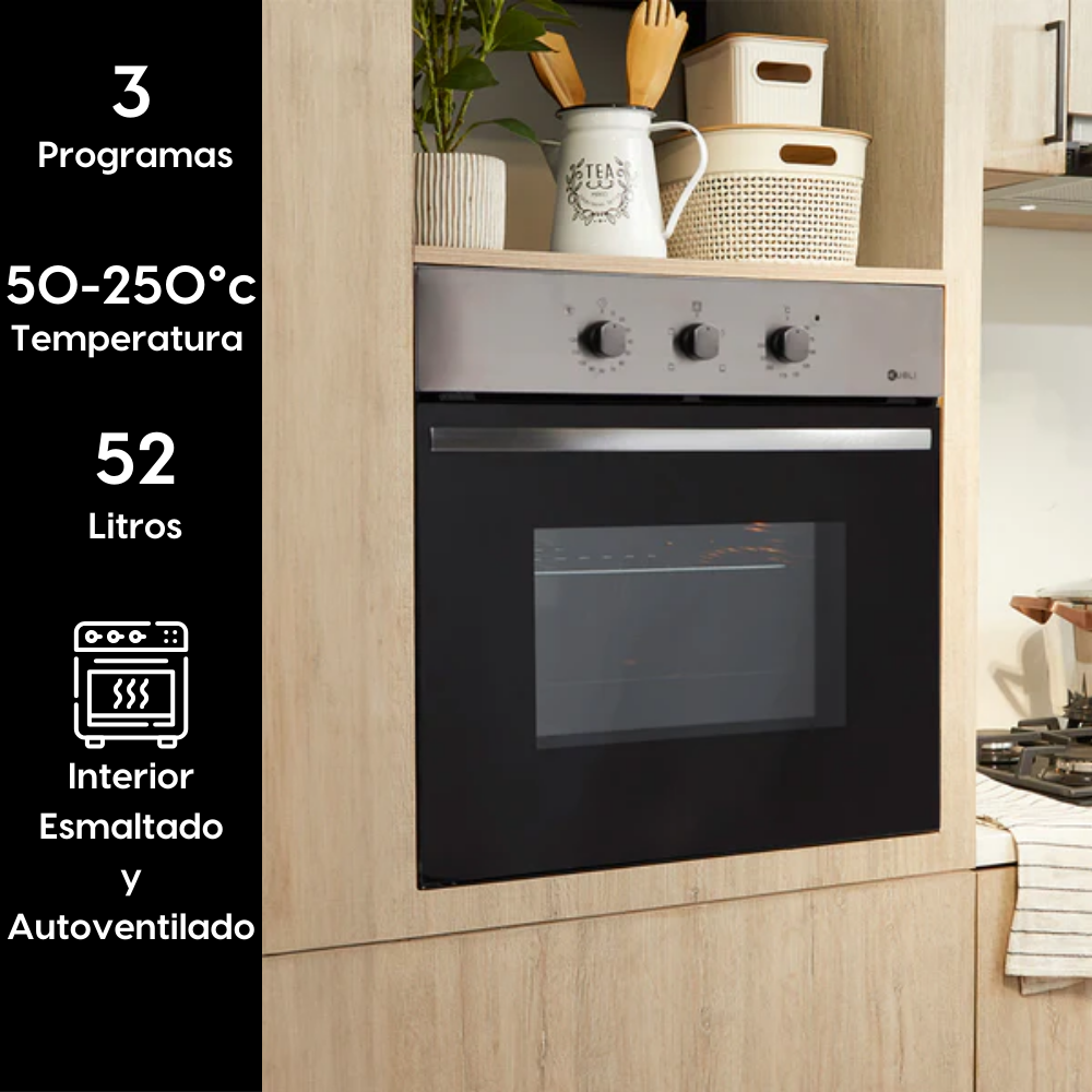  Horno Empotrado Kubli Neu 2.0 de 57 litros interior esmaltado
