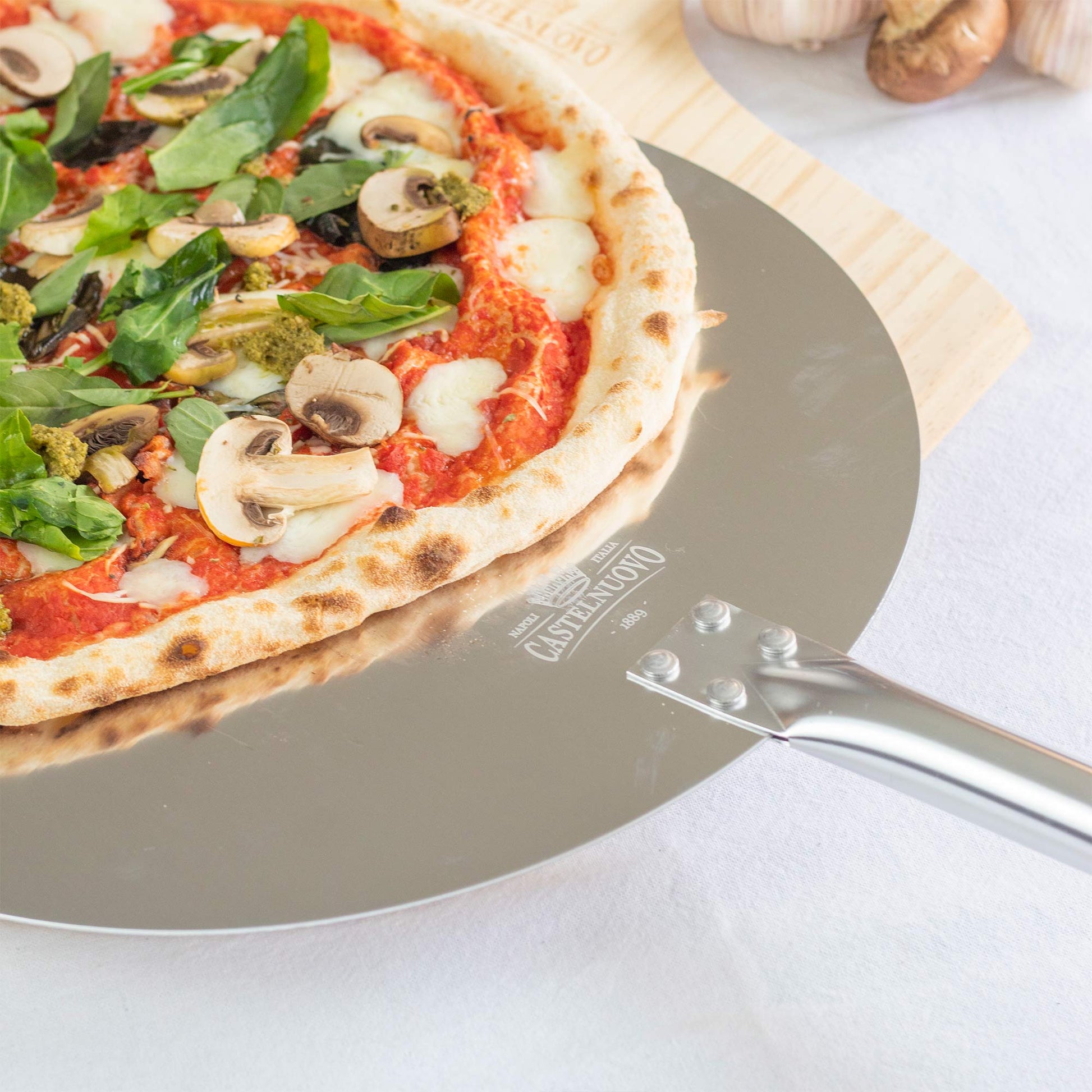 Pala Circular Para Pizza 35 Cms1#Gris