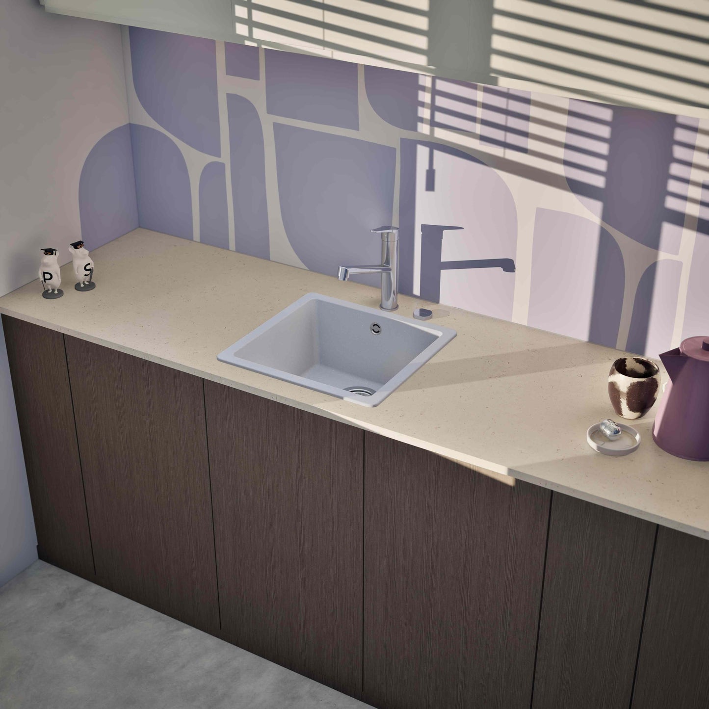 Lavaplatos Quadro Onyx Schock9#Negro