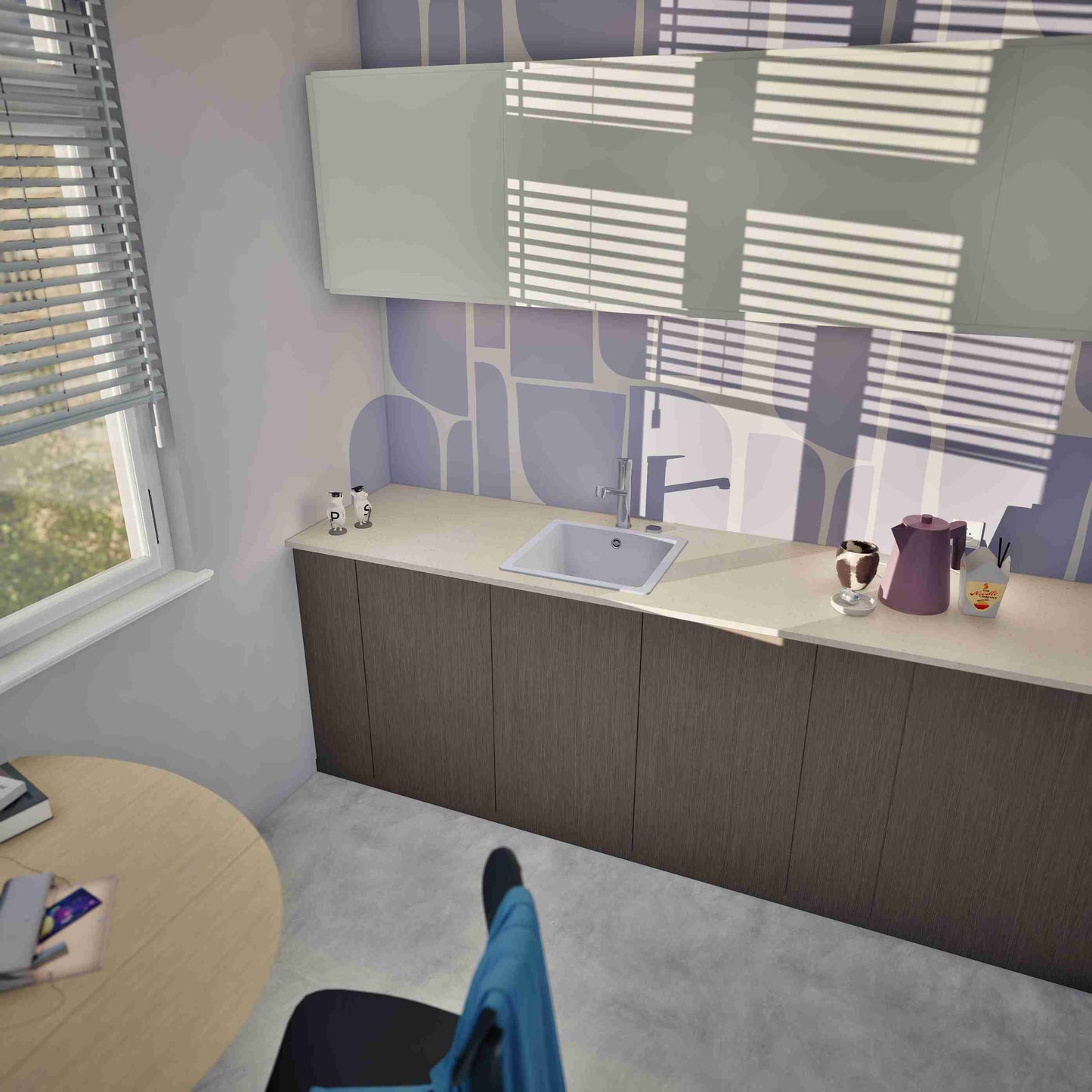 Lavaplatos Quadro Onyx Schock8#Negro