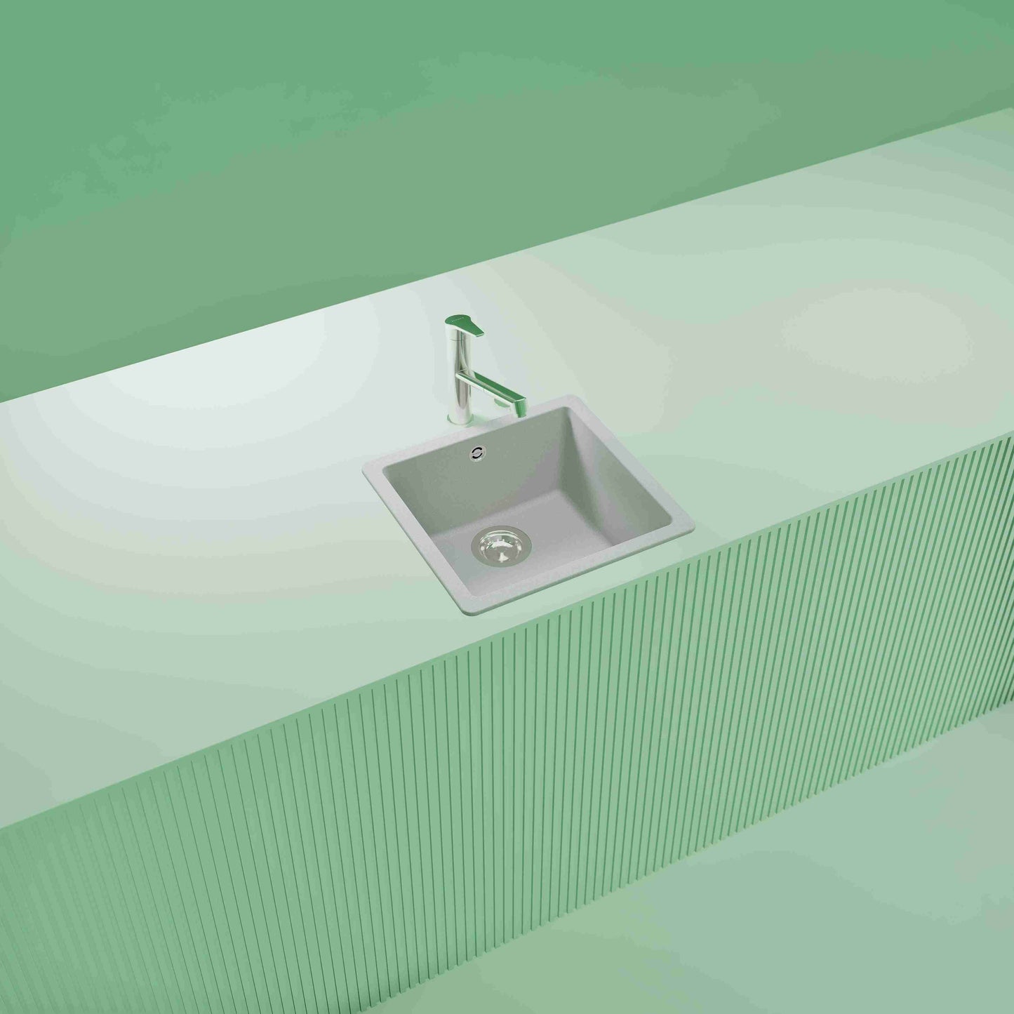 Lavaplatos Quadro Onyx Schock6#Negro