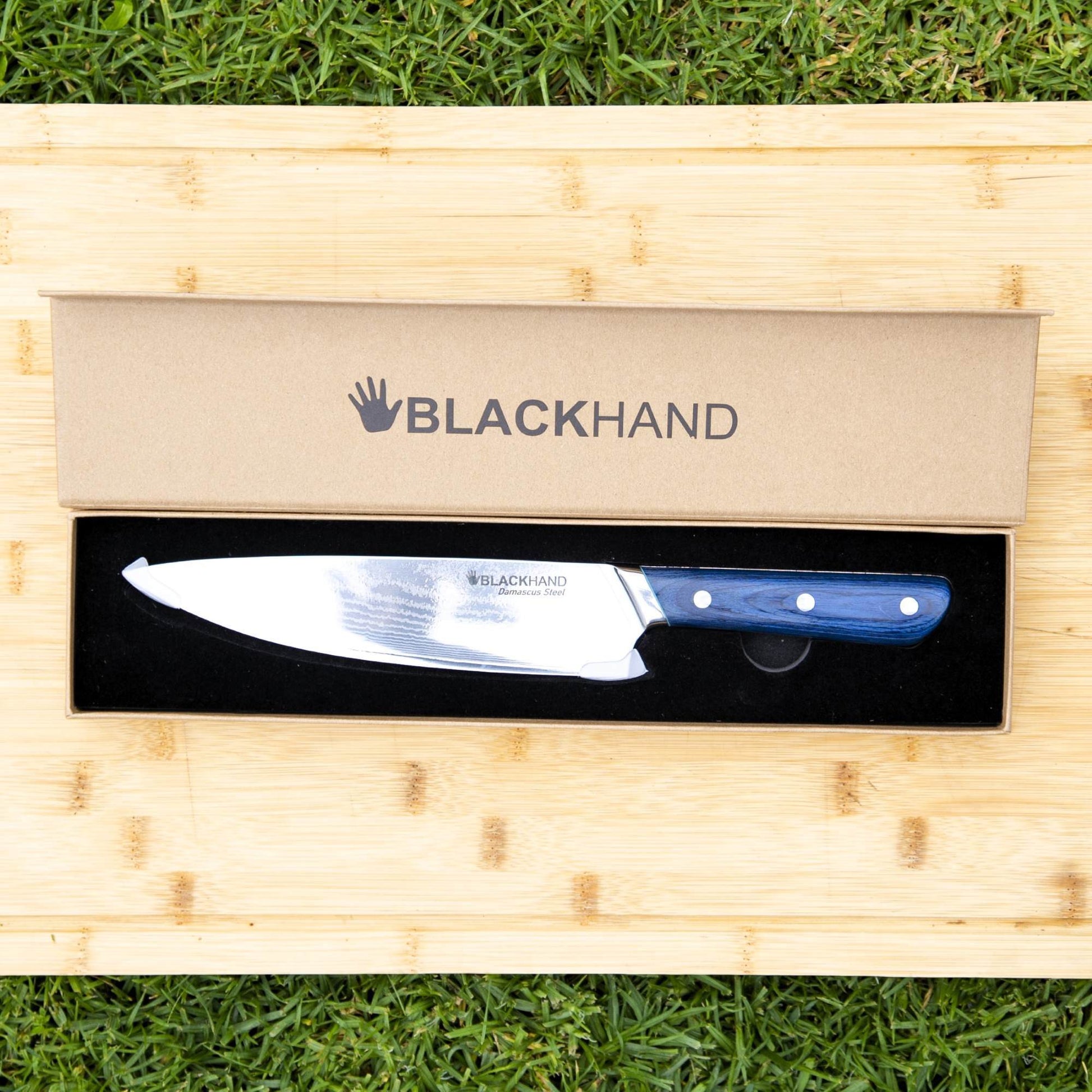 Cuchillo Ralún 8'' Damasco BlackHand4#Azul