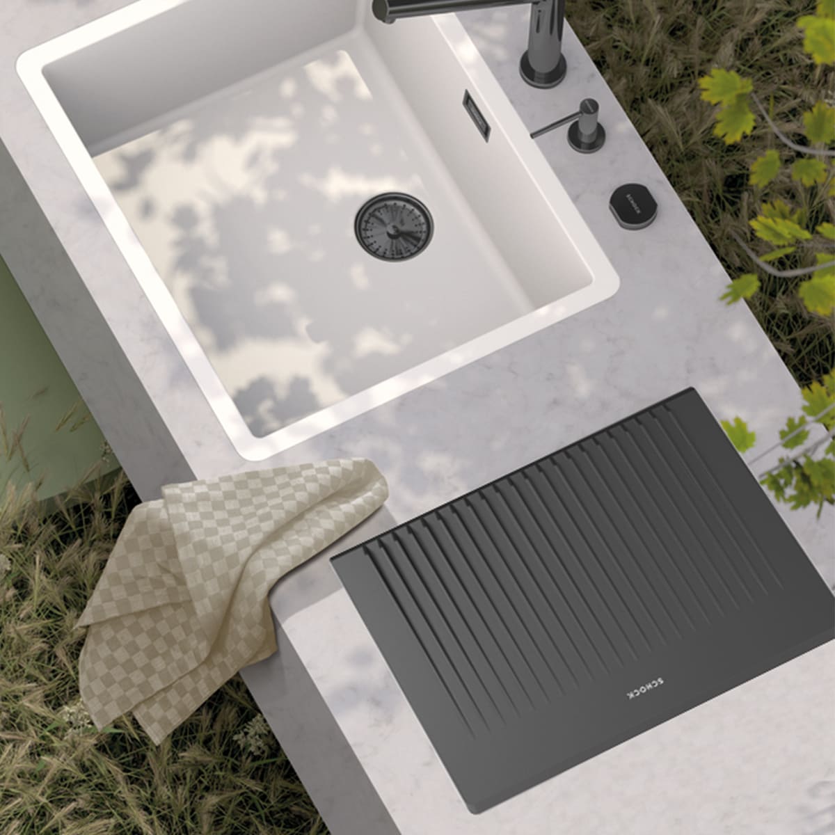 Escurridor De Silicona Schock4#Negro