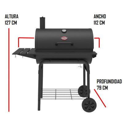 Parrilla a Carbón modelo Pro Deluxe Char Griller9#Negro