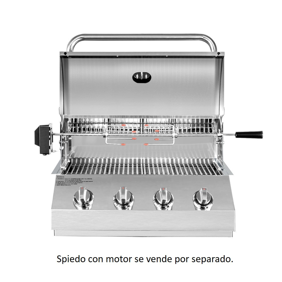 Parrilla a Gas Empotrada 4 Quemadores Kinggrill5#Gris