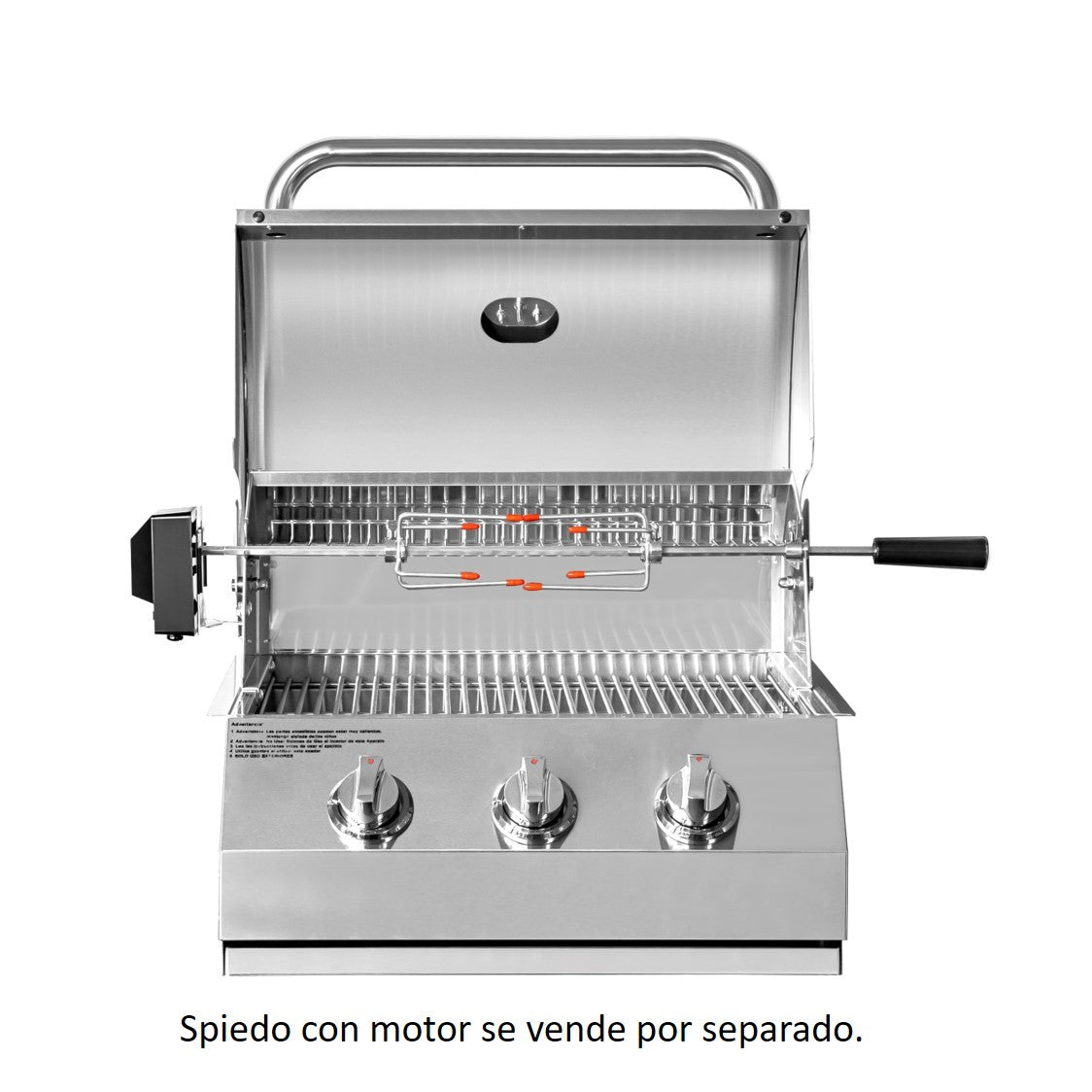 Parrilla a Gas Empotrada 3 Quemadores Kinggrill7#Gris