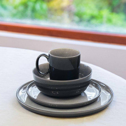 Juego de Loza Málaga 16 Pzs Vajilla Cerámica Decoexpress1#Marrón