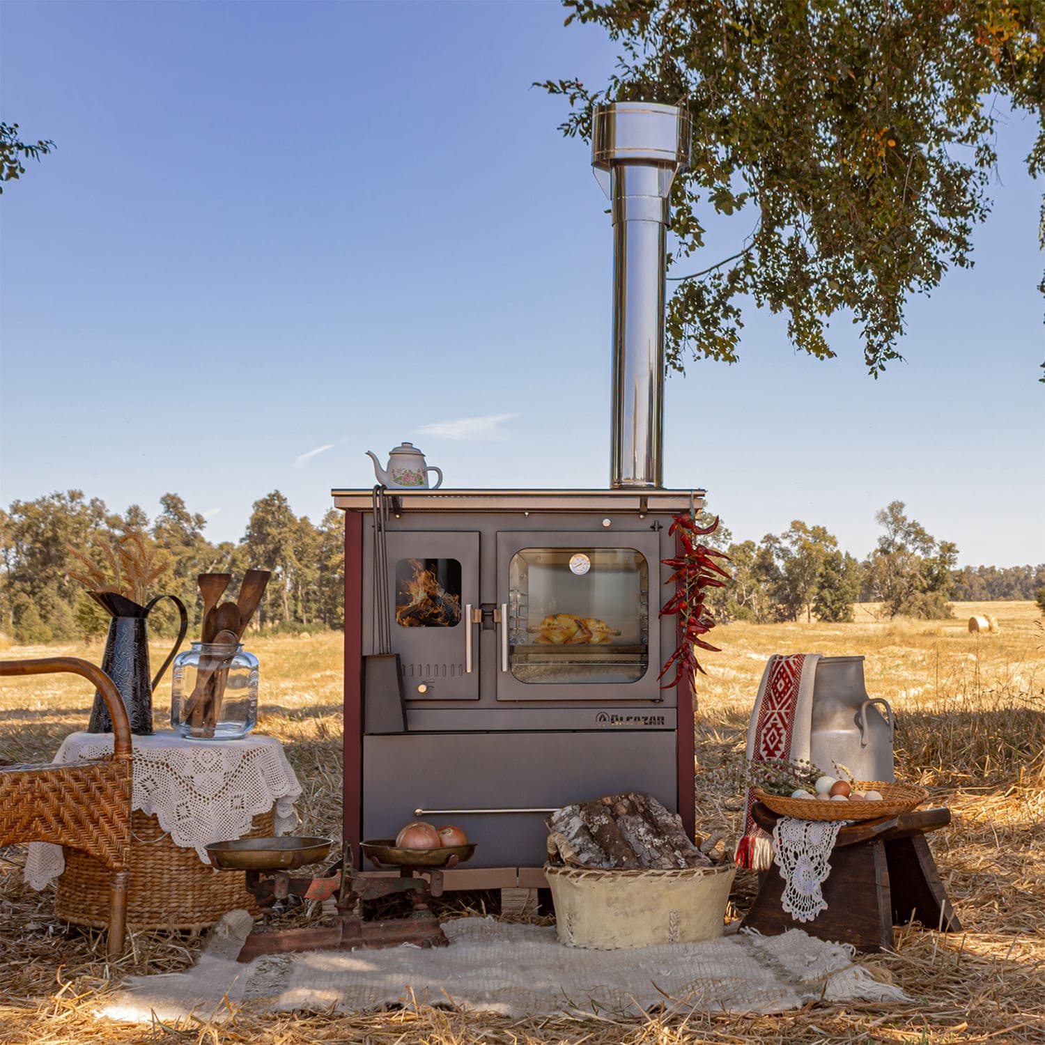 Cocina A Leña Europea M80 Alcazar15#Burdeo