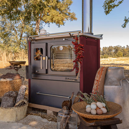 Cocina A Leña Europea M80 Alcazar9#Burdeo