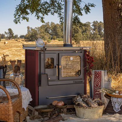 Cocina A Leña Europea M80 Alcazar8#Burdeo