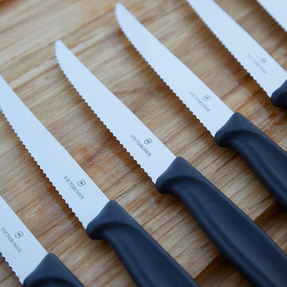 Juego Cuchillos Bistec Swiss Classic 6 Pzs 11 cm Victorinox4#Negro