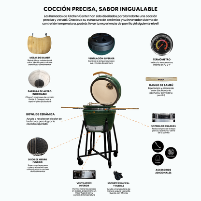 Parrilla Kamado Tokio 48 cm  FDV