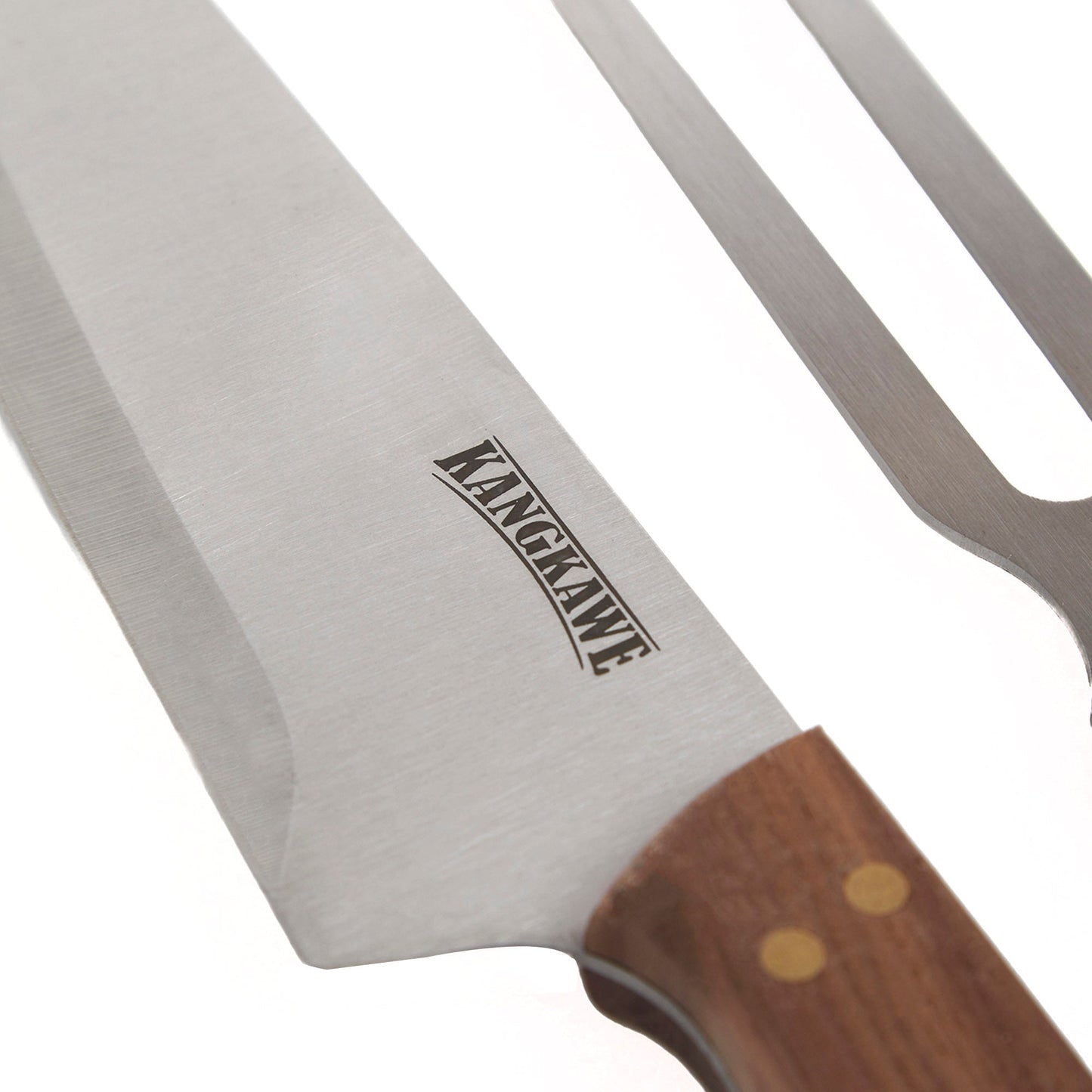 Set Tenedor + Cuchillo Parrillero Kangkawe7#Acero