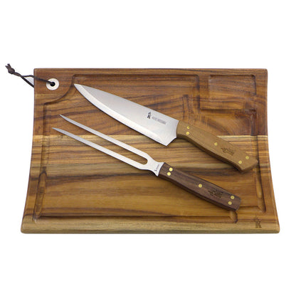 Kit Tabla + Cuchillo & Tenedor Kangkawe1#Acero