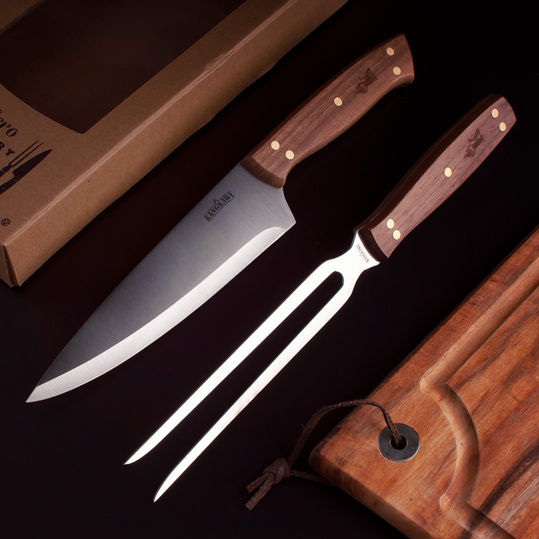 Kit Tabla + Cuchillo & Tenedor Kangkawe2#Acero