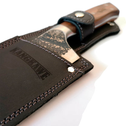 Cuchillo 8 Parrillero Curacavi + Funda Cuero Gaucho Kangkawe3#Acero