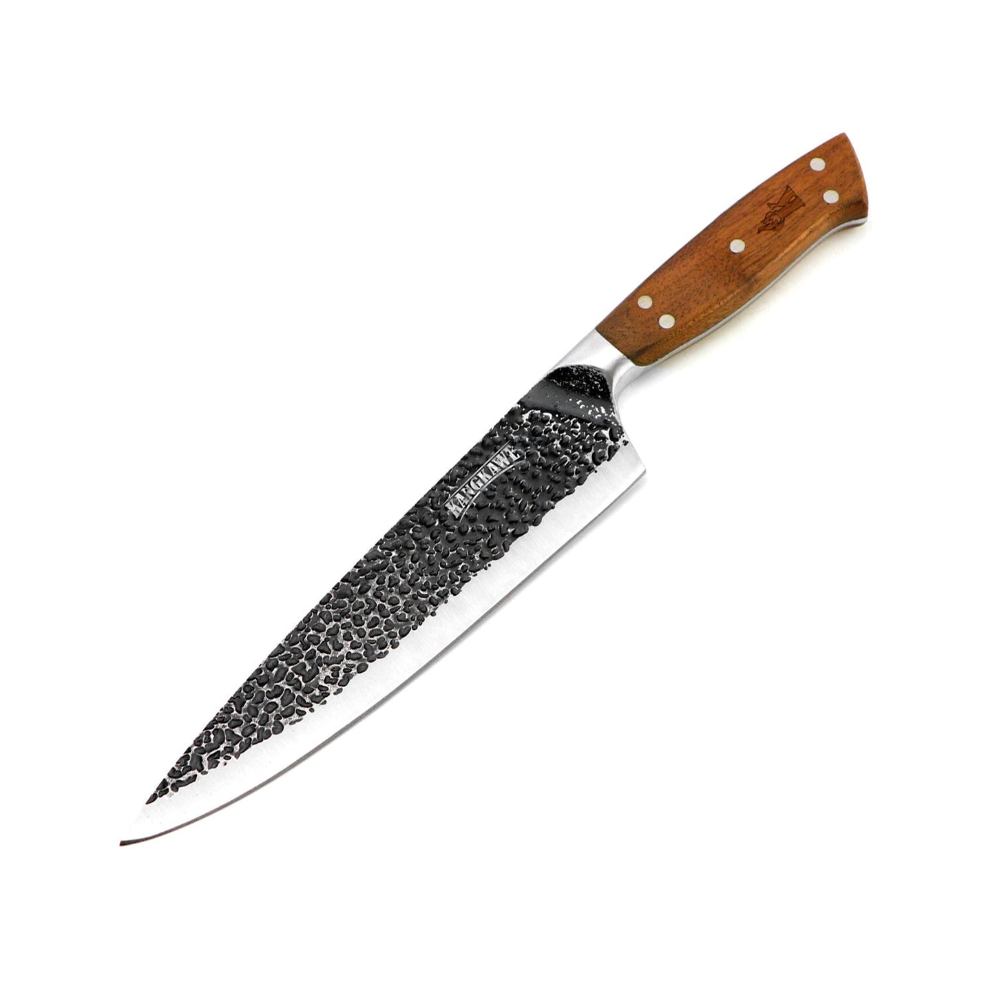 Cuchillo 8 Parrillero Curacavi + Funda Cuero Gaucho Kangkawe1#Acero