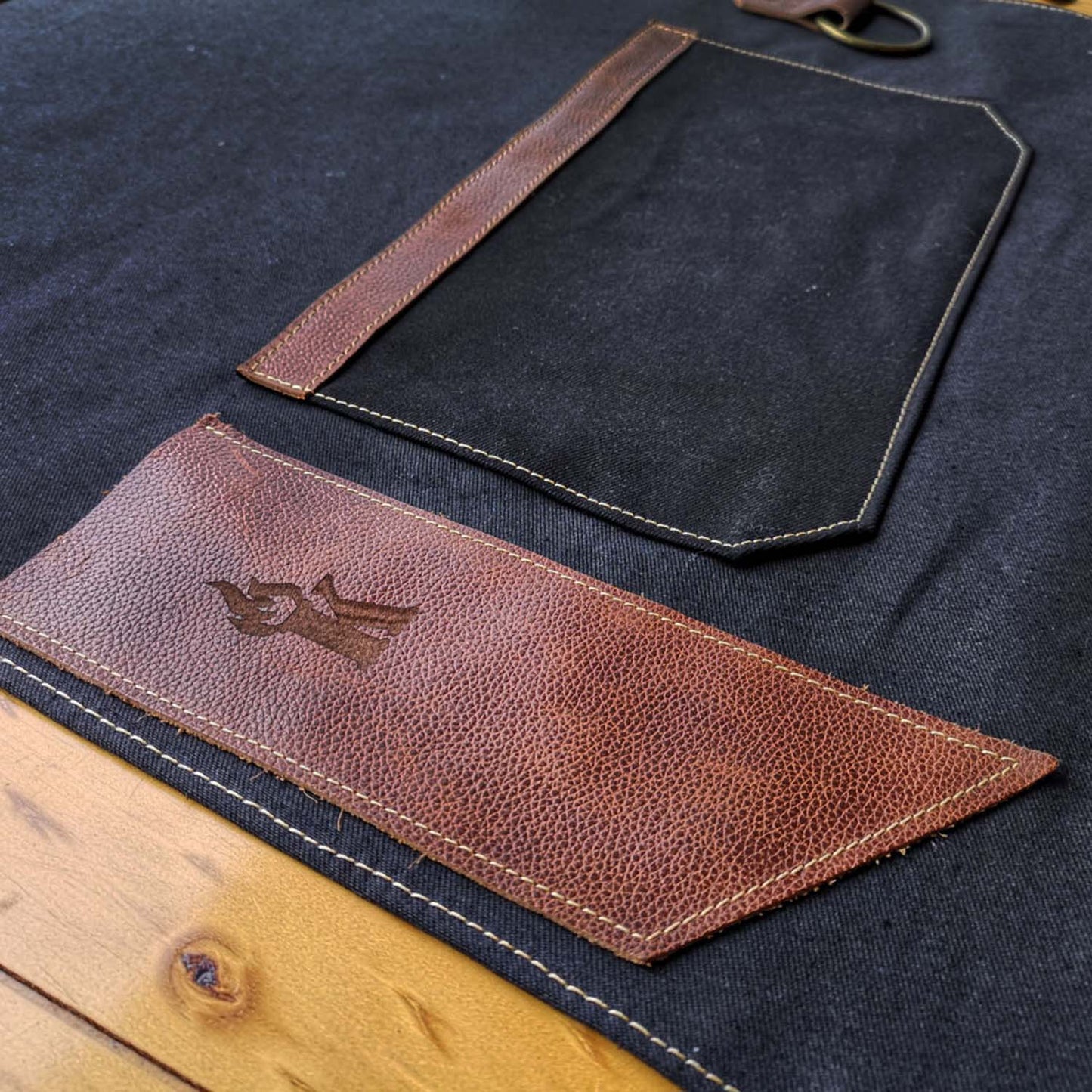 Pechera Jeans Cuero Kangkawe2#Negro