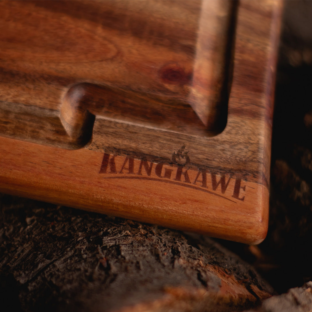 Kit Estuche Tabla Madera + Cuchillo 8 Cuero Kangkawe3#Sin color