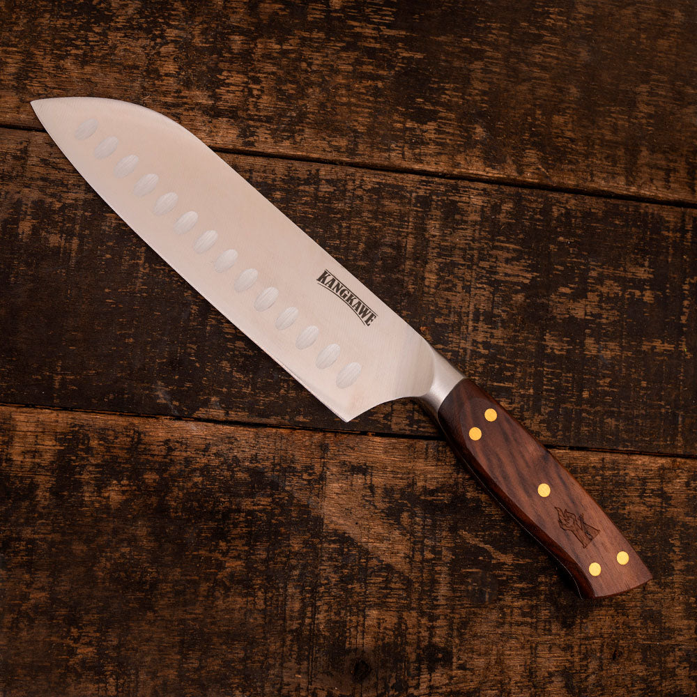 Cuchillo 7 Pulgadas Santoku Pirihueico Kangkawe1#Acero