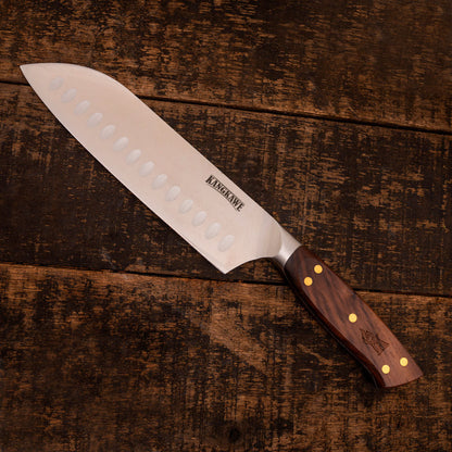 Cuchillo 7 Pulgadas Santoku Pirihueico Kangkawe1#Acero