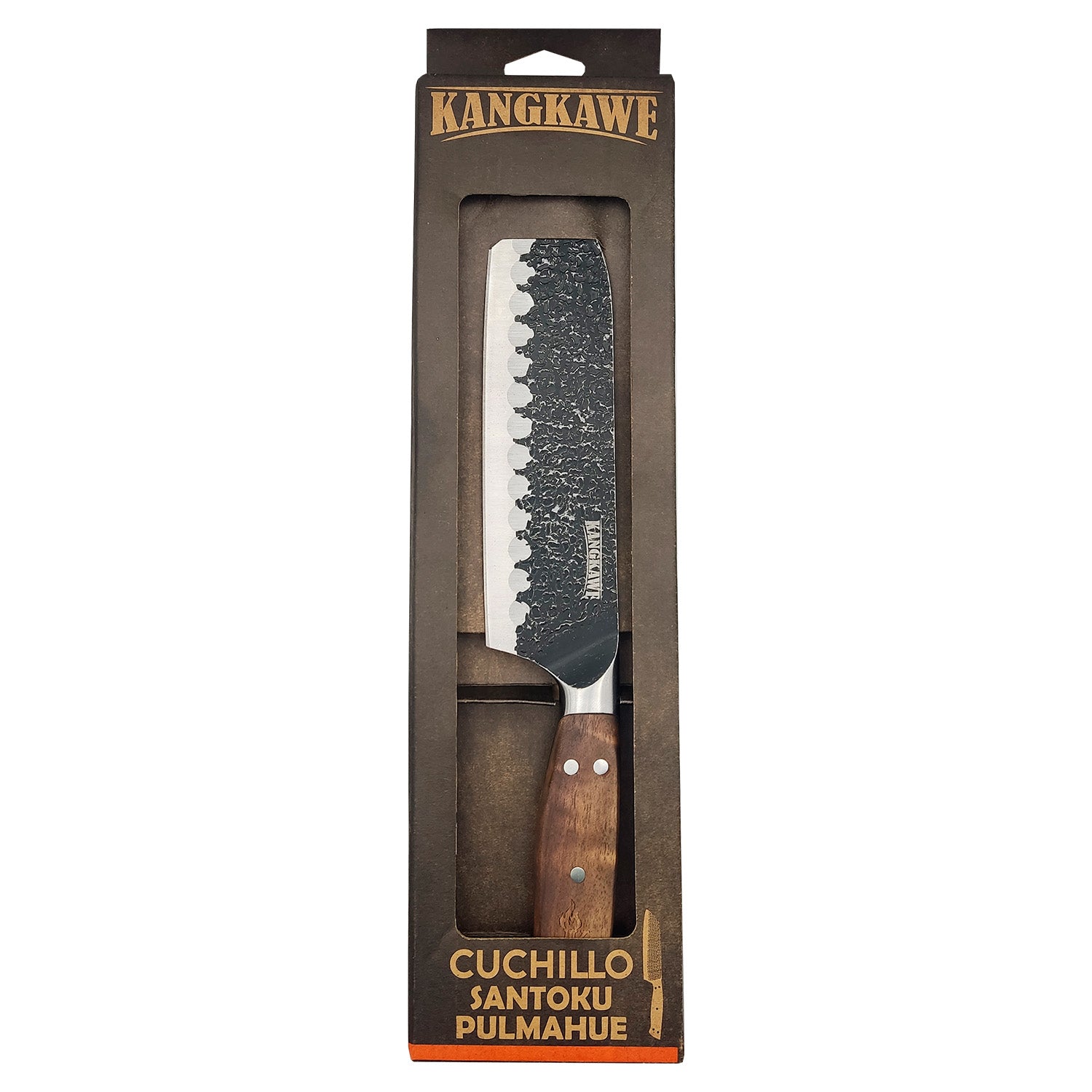Cuchillo 7 Pulgadas Santoku Pulmahue Kangkawe5#Acero