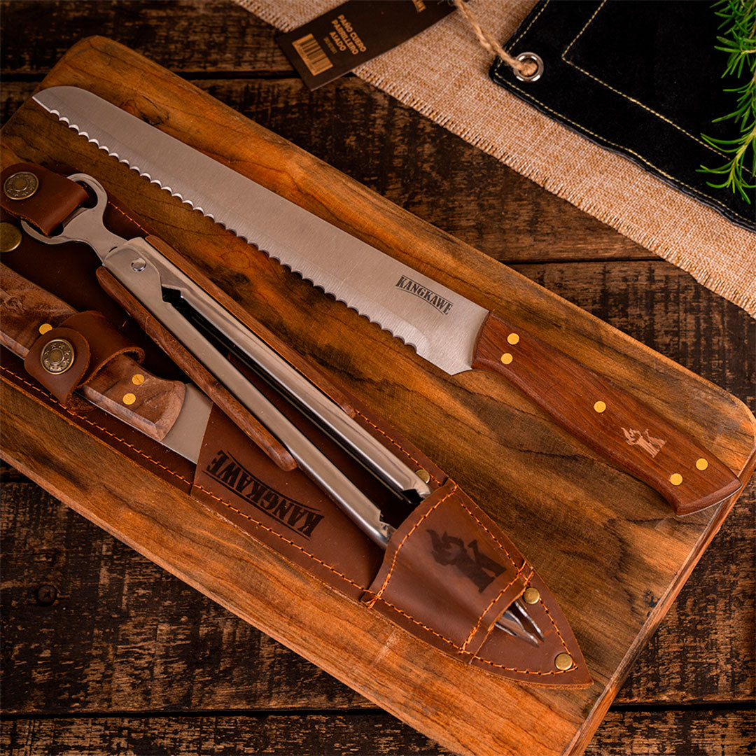 Cuchillo 10 Pan Sierra Kangkawe2#Acero