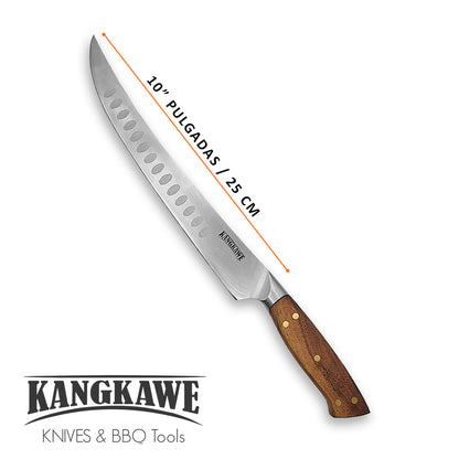 Cuchillo 10 Pulgadas Carnicero Curvo Pro Kangkawe4#Acero