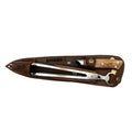 Duo Parrillero en Cuero Cuchillo Curacavi + Tenaza 10 Kangkawe1#acero